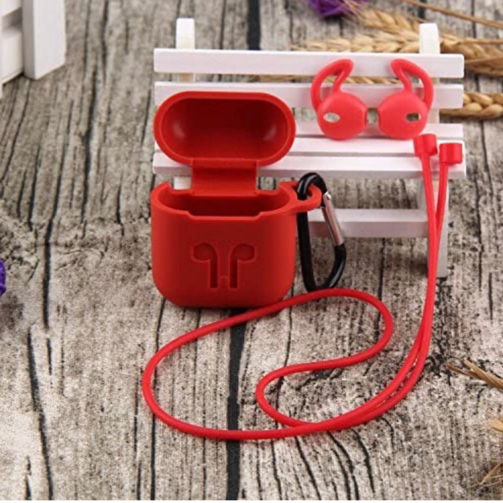 AirPods Red Case Accessories Kit Unisex - Picture 5 of 9